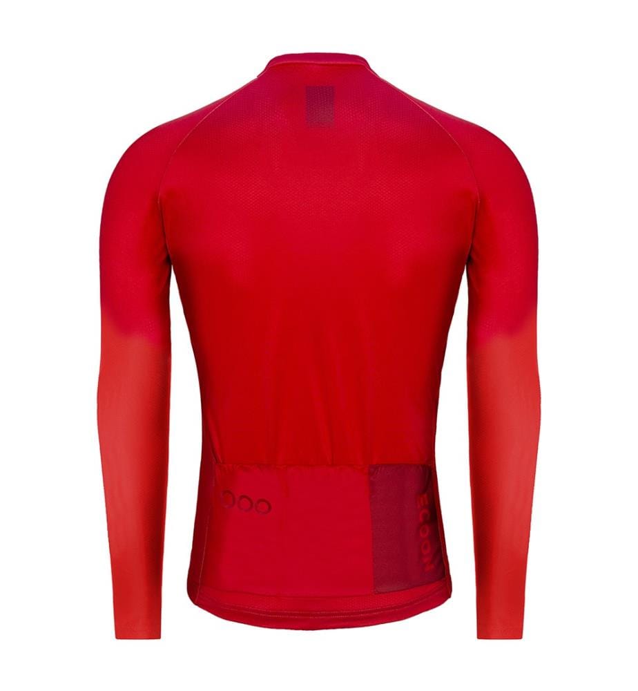 Long Sleeve Cycling Jersey - Red