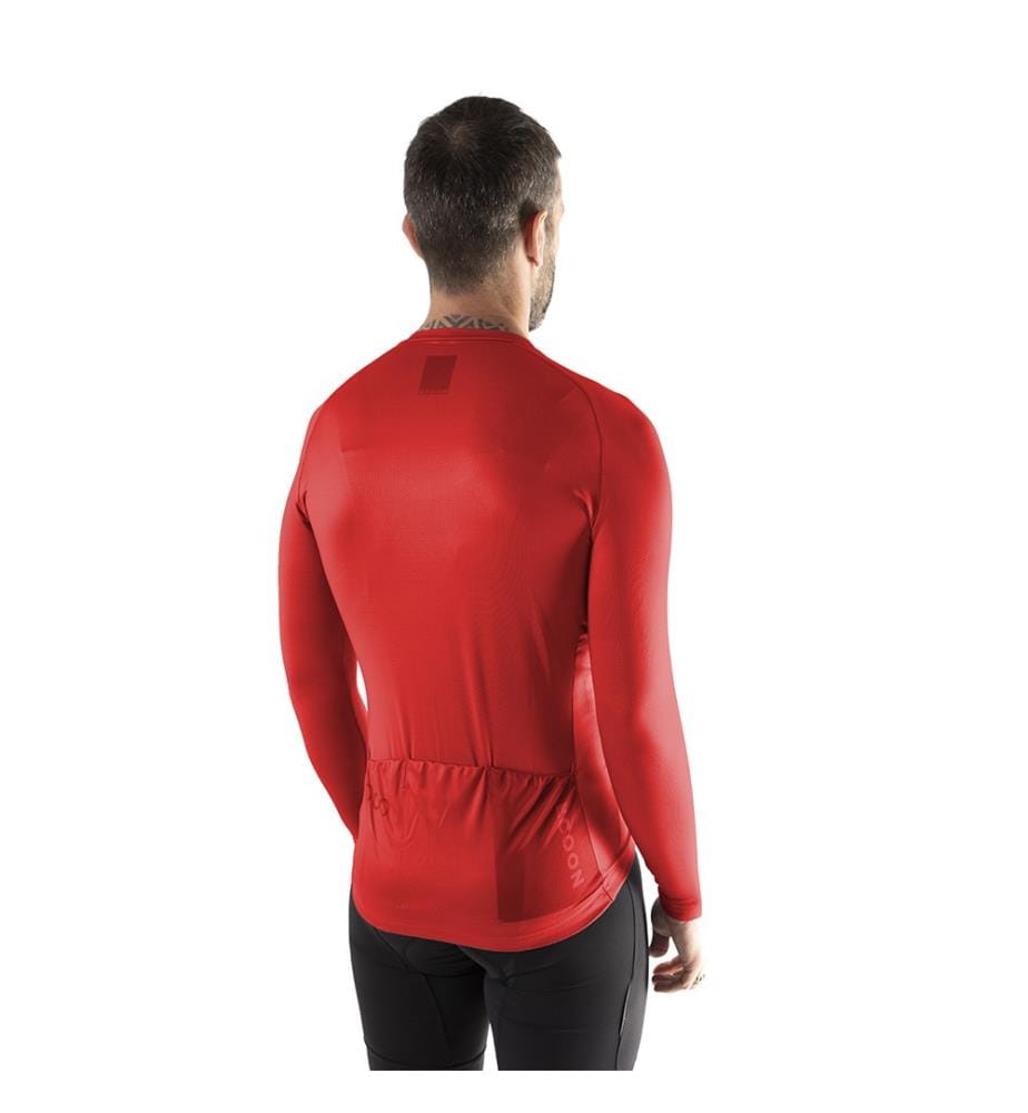 Long Sleeve Cycling Jersey - Red
