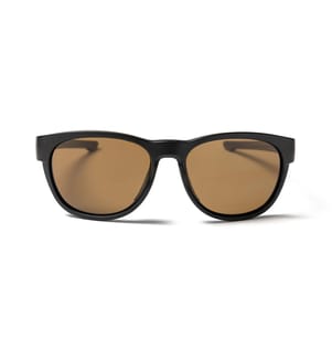 Sportliche Sonnenbrille - Mattschwarzer Rahmen mit braunen Gläsern