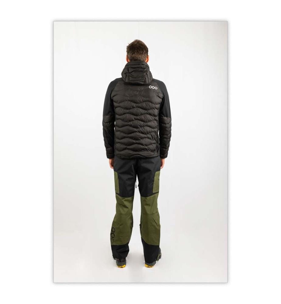 Giacca isolante ibrida Ecoactive con cappuccio - Nero
