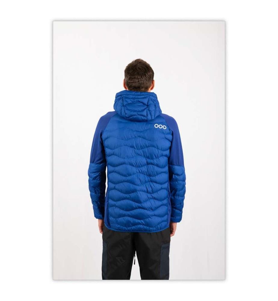 Giacca isolante ibrida Ecoactive con cappuccio - Blu