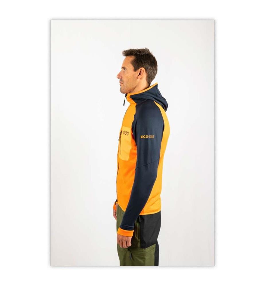 Ecoactive Light Insulated Jacket With Cap - Orange and Blue