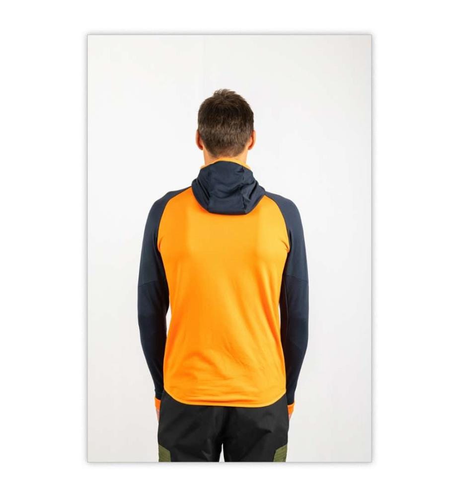 Ecoactive Light Insulated Jacket With Cap - Orange and Blue