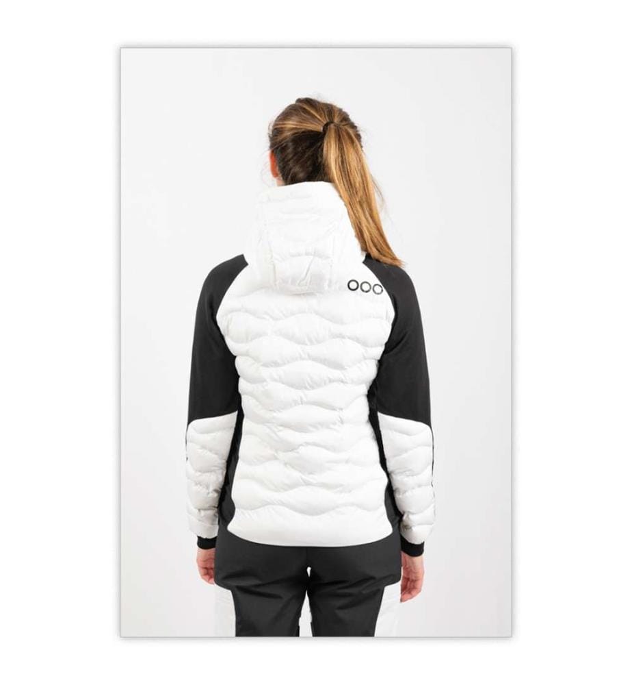 Giacca ibrida isolata con cappuccio Ecoactive - Bianco e nero