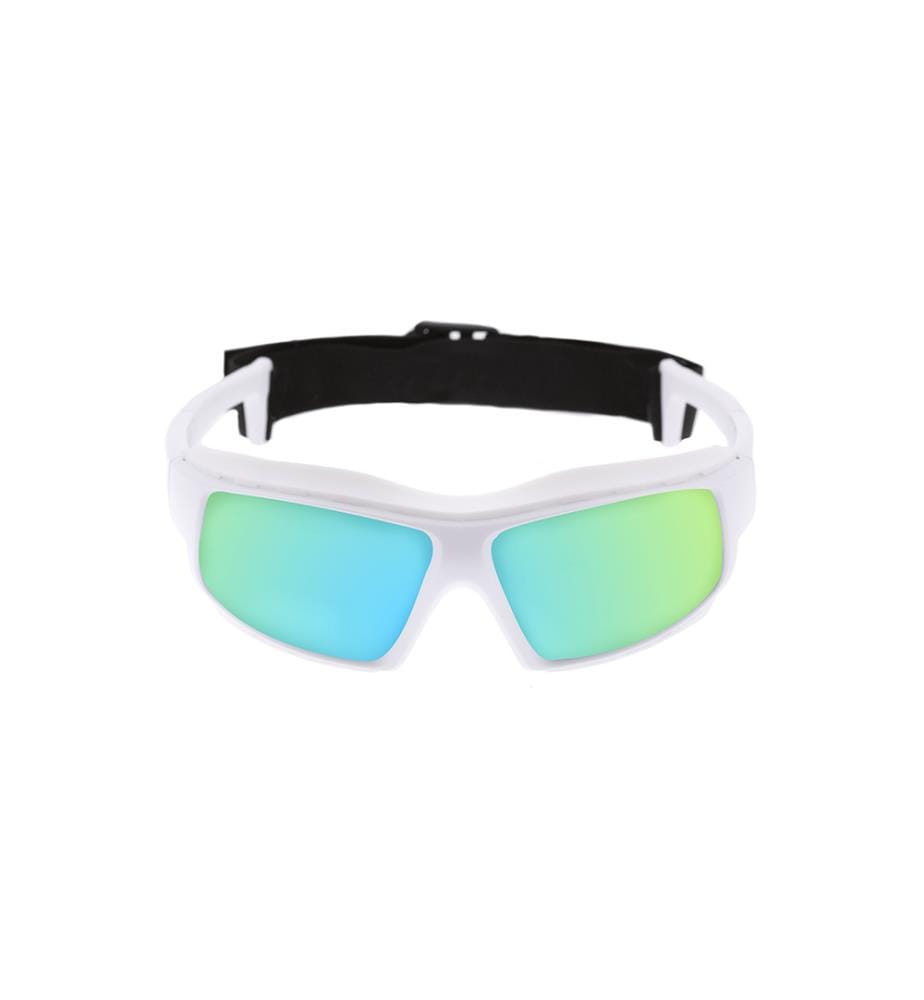 Mountain Sunglasses - White Frame / Revo Blue Lens