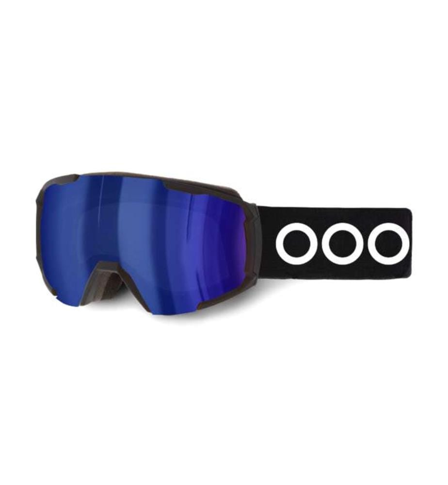 Maschera da Sci Mc Kinley - Nero Opaco Con Lenti Blu Revo