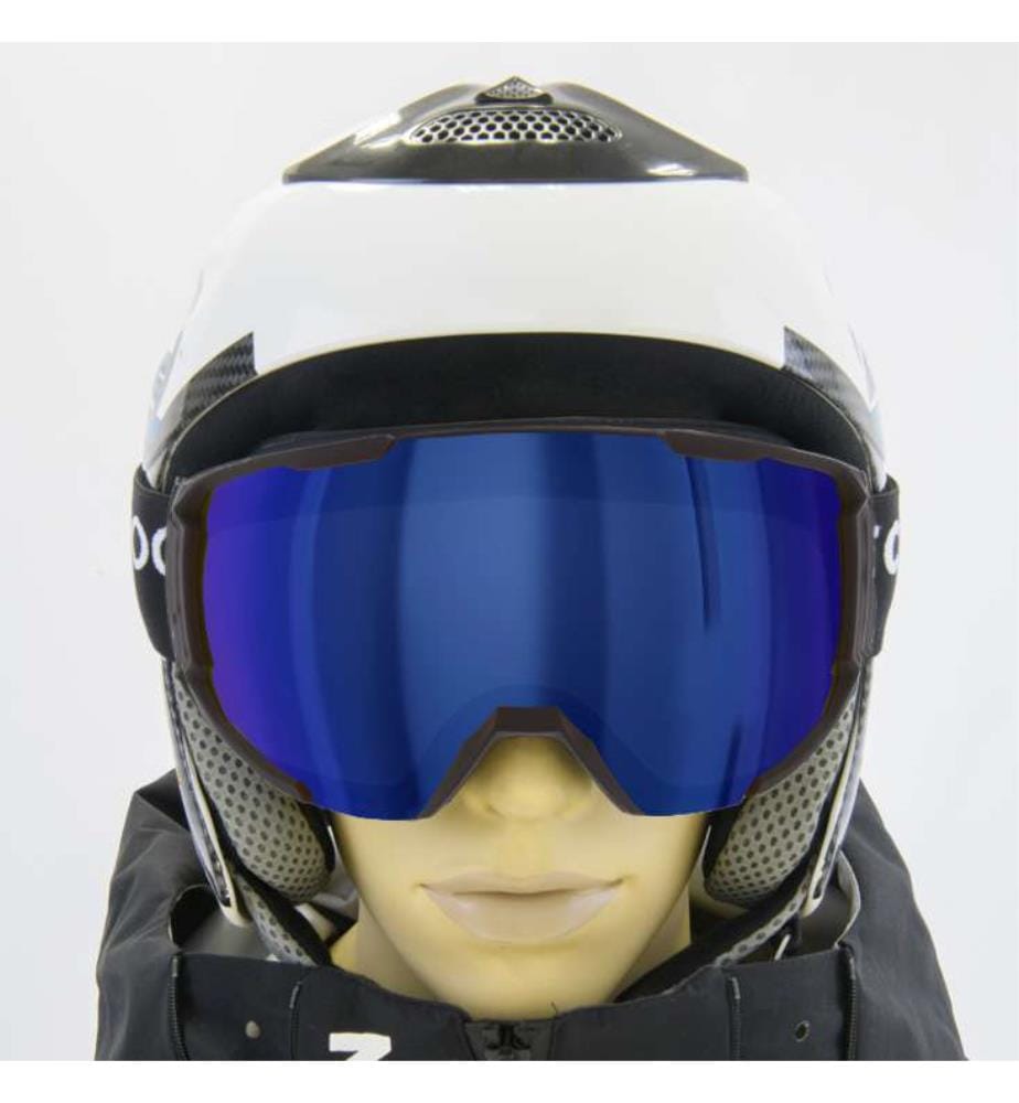 Maschera da Sci Mc Kinley - Nero Opaco Con Lenti Blu Revo