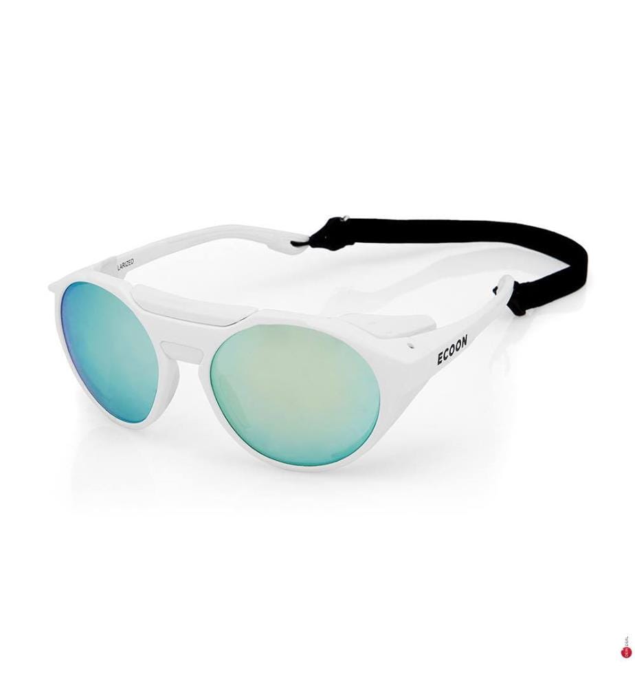 Mc Kinley Ski Sunglasses - White Matte With Blue Revo Lens