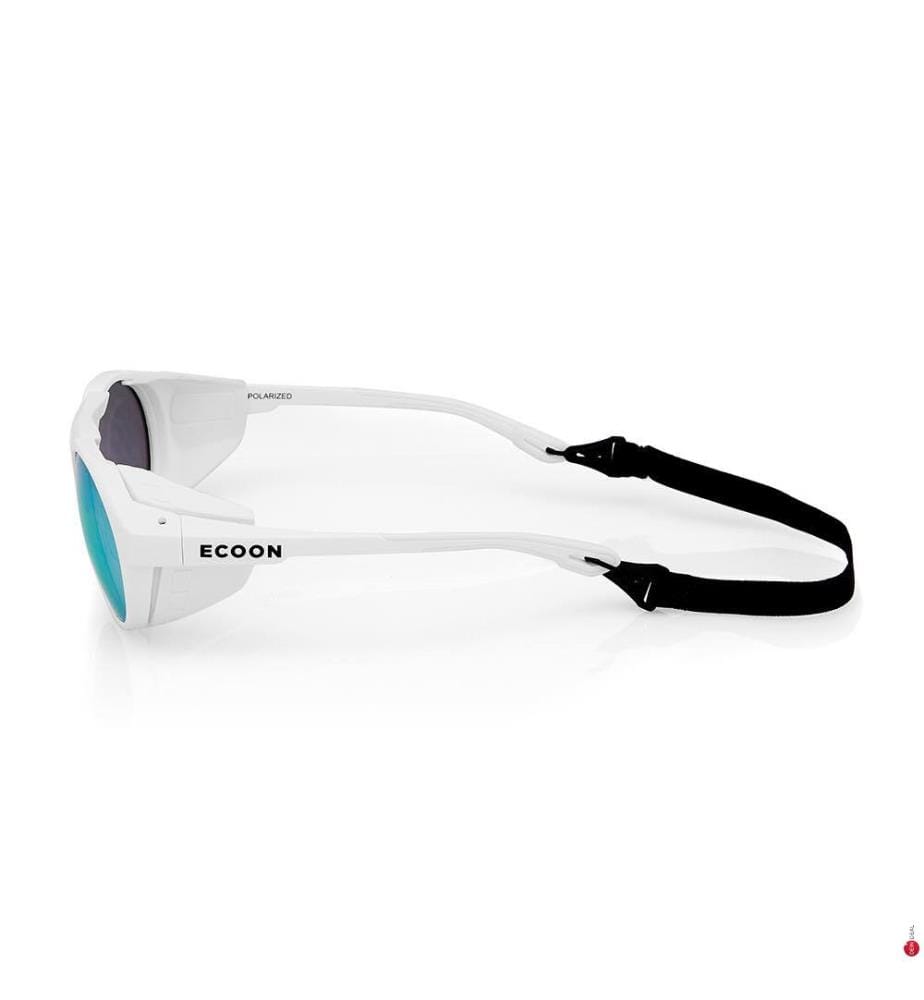 Mc Kinley Ski Sunglasses - White Matte With Blue Revo Lens