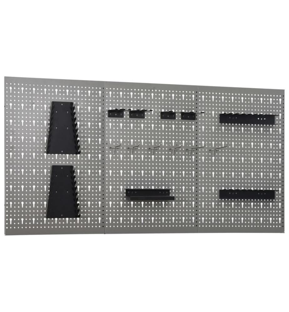 Werkzeugwand 3 Stk. 40×58 cm Stahl