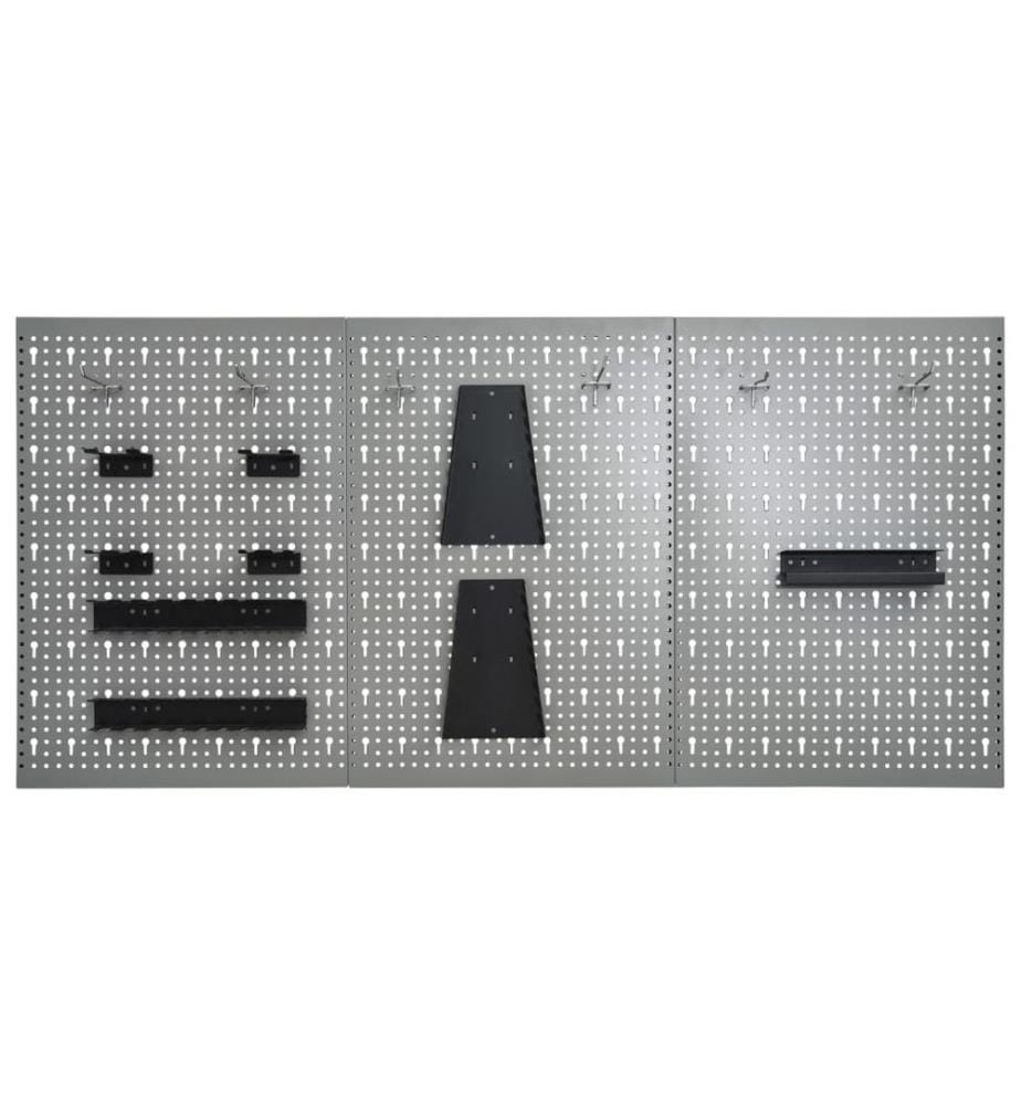 Werkzeugwand 3 Stk. 40×58 cm Stahl