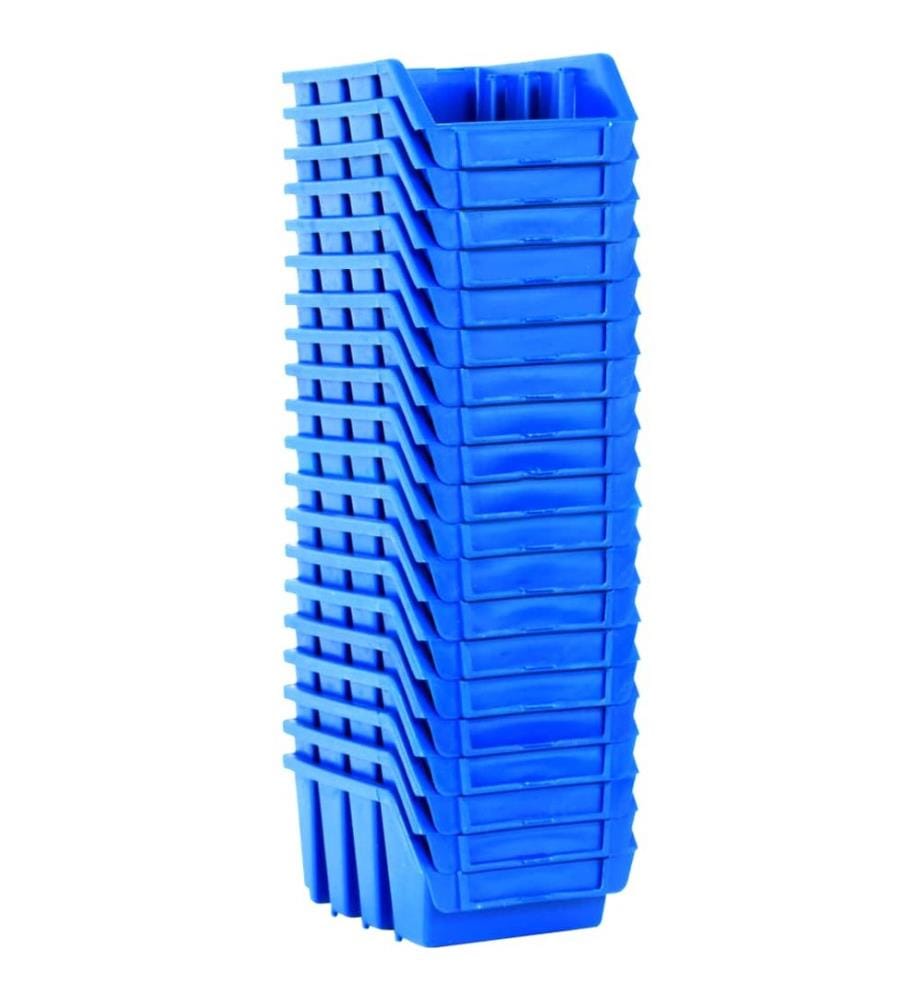 Stapelboxen 20 Stk. Blau Kunststoff