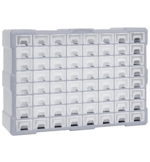 Multi-Schubladen-Organizer mit 64 Schubladen 52x16x37,5 cm