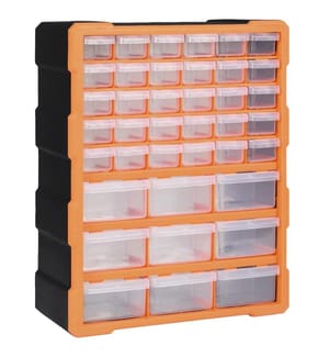 Multi-Schubladen-Organizer mit 39 Schubladen 38x16x47 cm