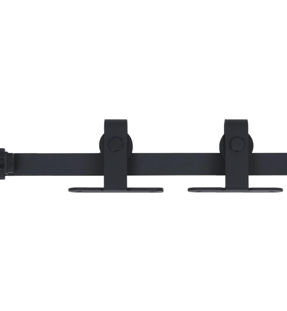 Mini Schiebetürbeschlag Set für Schranktüren Carbonstahl 200 cm