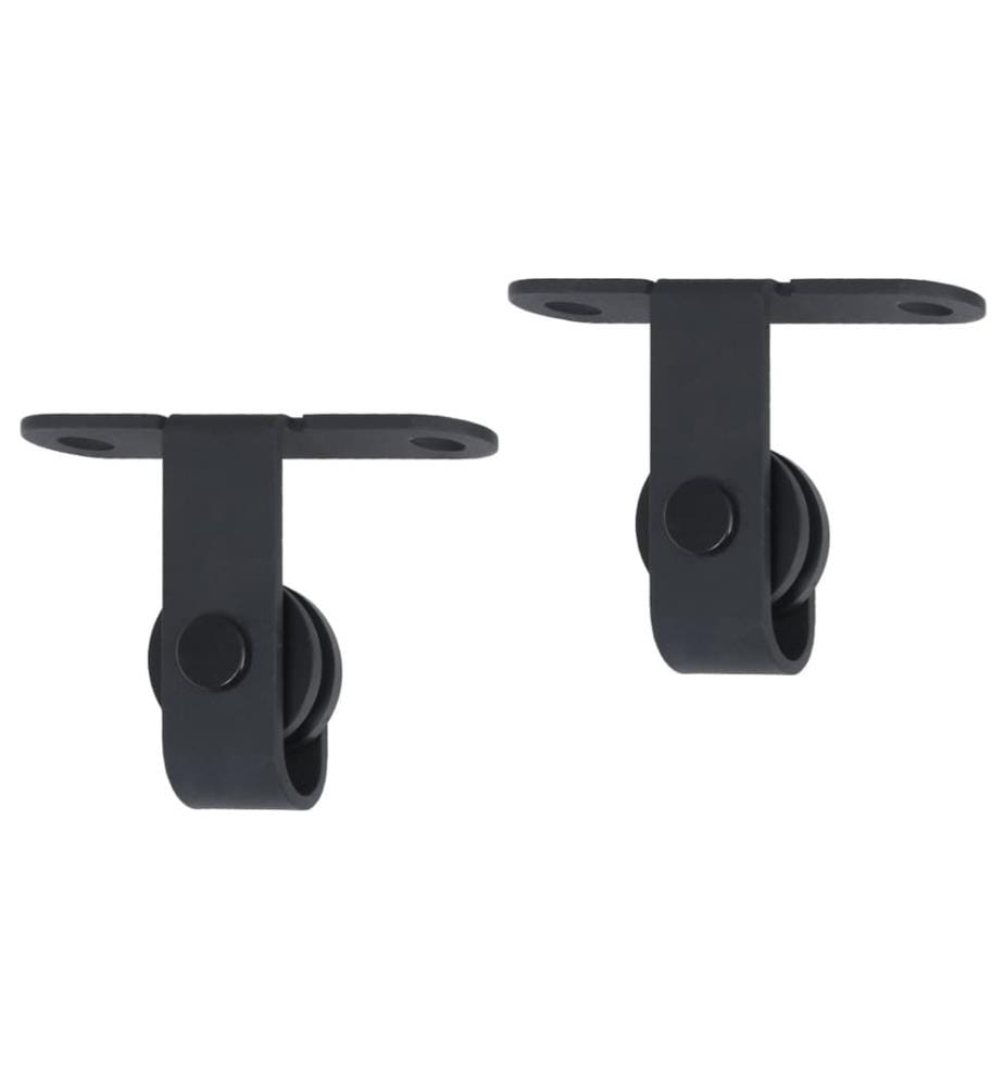 Mini Schiebetürbeschlag Set für Schranktüren Carbonstahl 152 cm