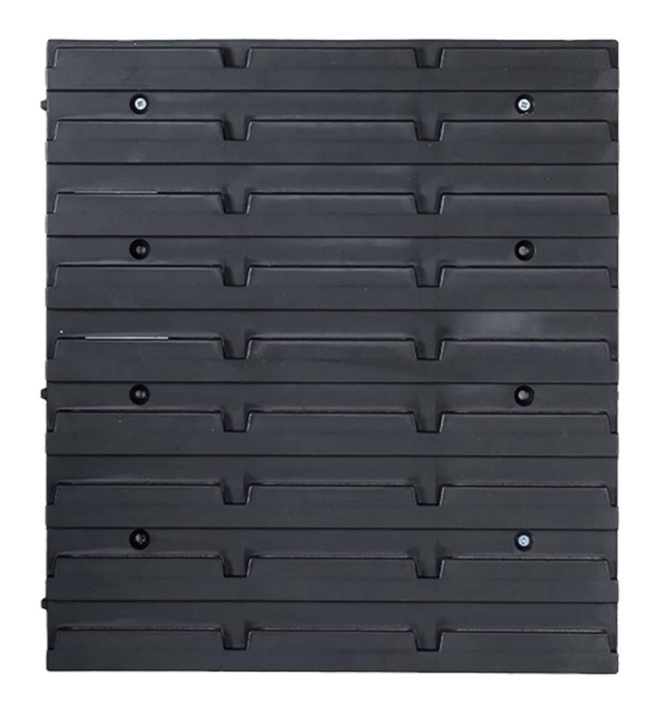 128-tlg. Behälter-Set für Kleinteile mit Wandplatten Blau
