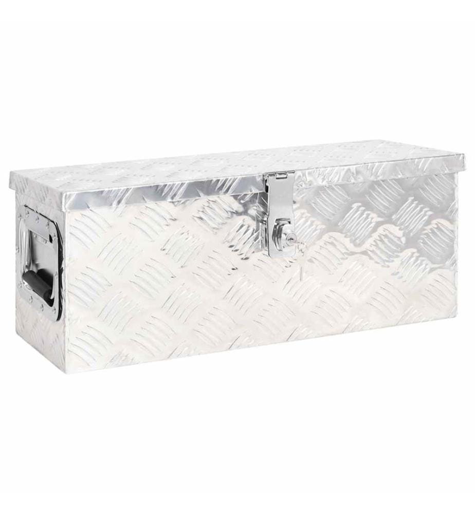 Aufbewahrungsbox Silbern 60x23,5x23 cm Aluminium
