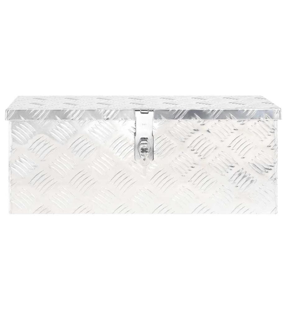 Aufbewahrungsbox Silbern 60x23,5x23 cm Aluminium