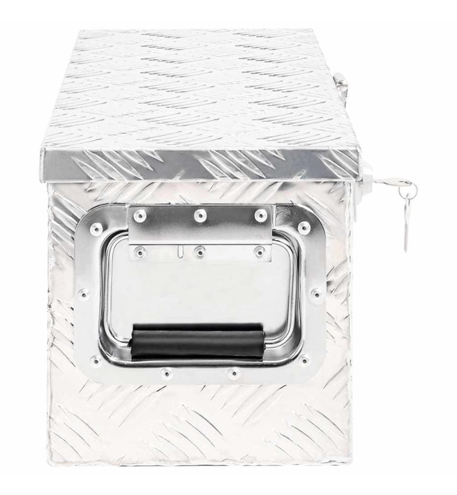 Aufbewahrungsbox Silbern 60x23,5x23 cm Aluminium