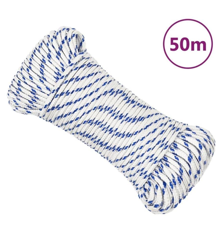 Bootsseil Weiss 5 mm 50 m Polypropylen