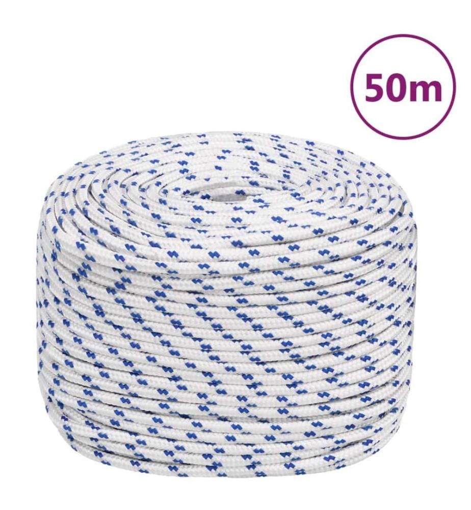 Bootsseil Weiss 6 mm 50 m Polypropylen