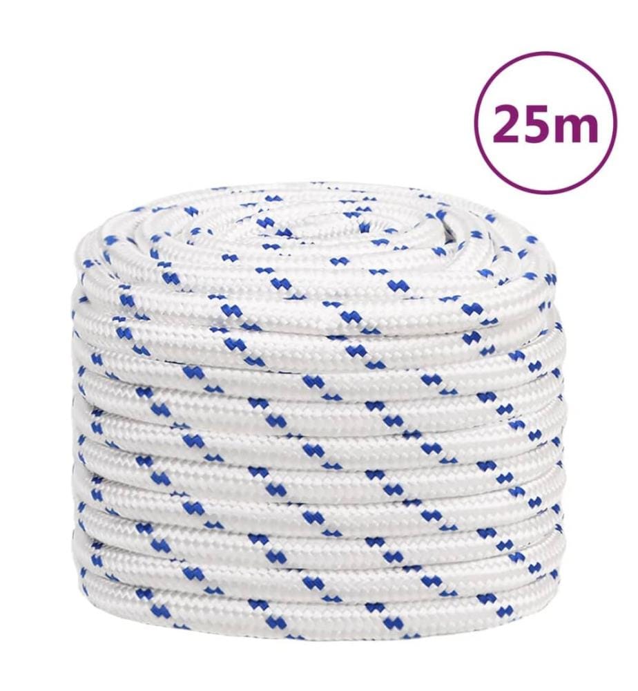 Bootsseil Weiss 20 mm 25 m Polypropylen