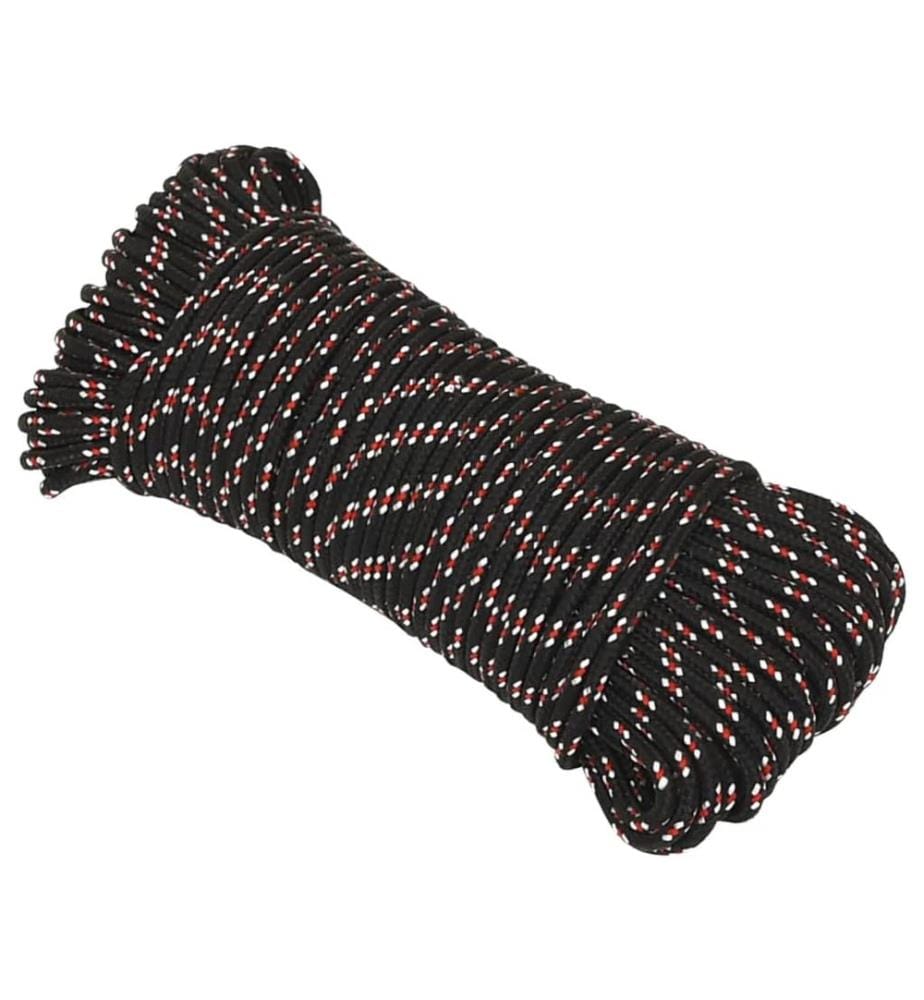 Bootsseil Schwarz 4 mm 100 m Polypropylen