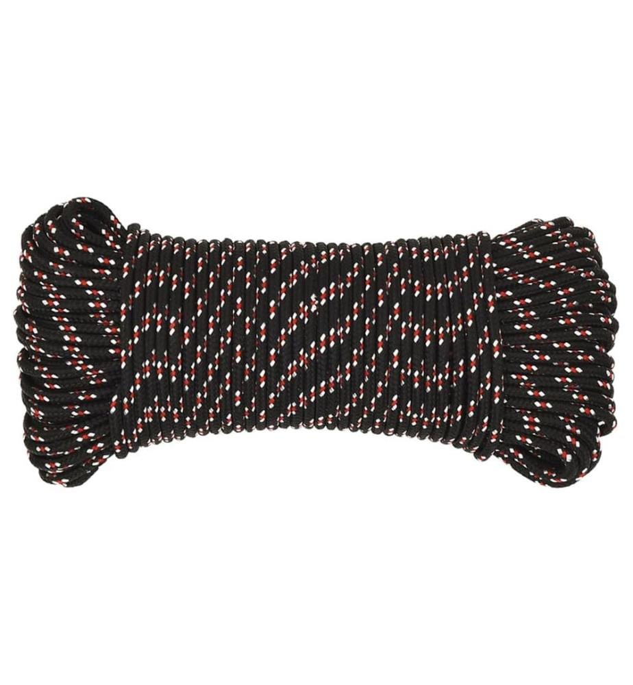 Bootsseil Schwarz 4 mm 100 m Polypropylen