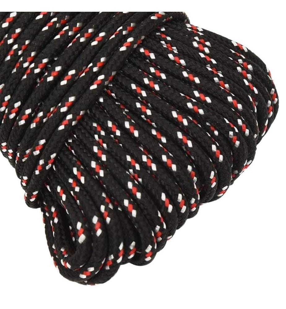 Bootsseil Schwarz 4 mm 100 m Polypropylen