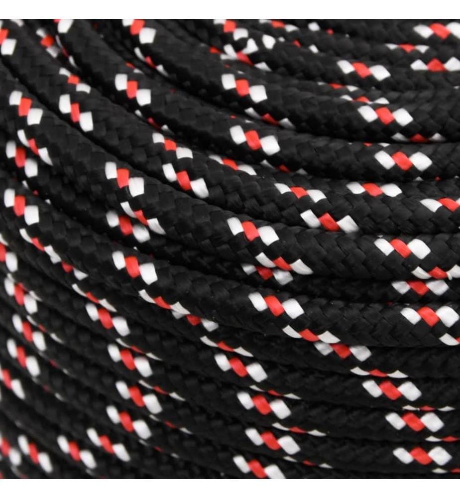 Bootsseil Schwarz 10 mm 25 m Polypropylen