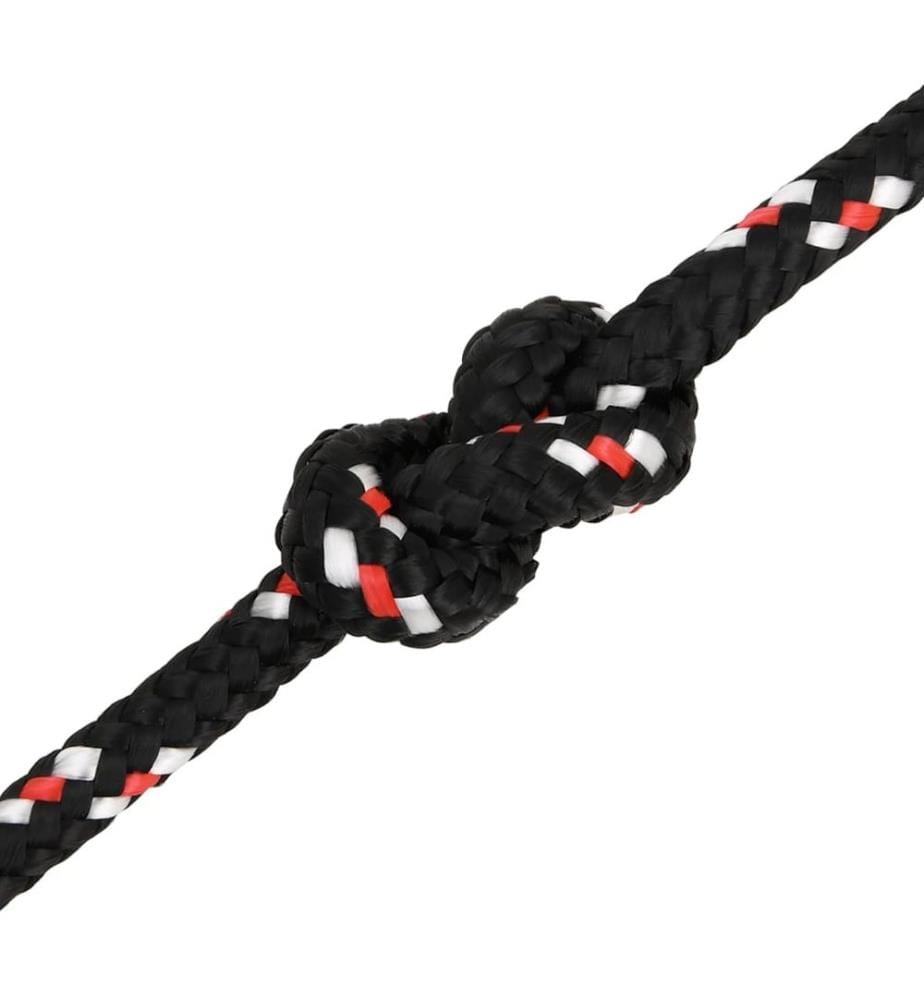 Bootsseil Schwarz 10 mm 25 m Polypropylen