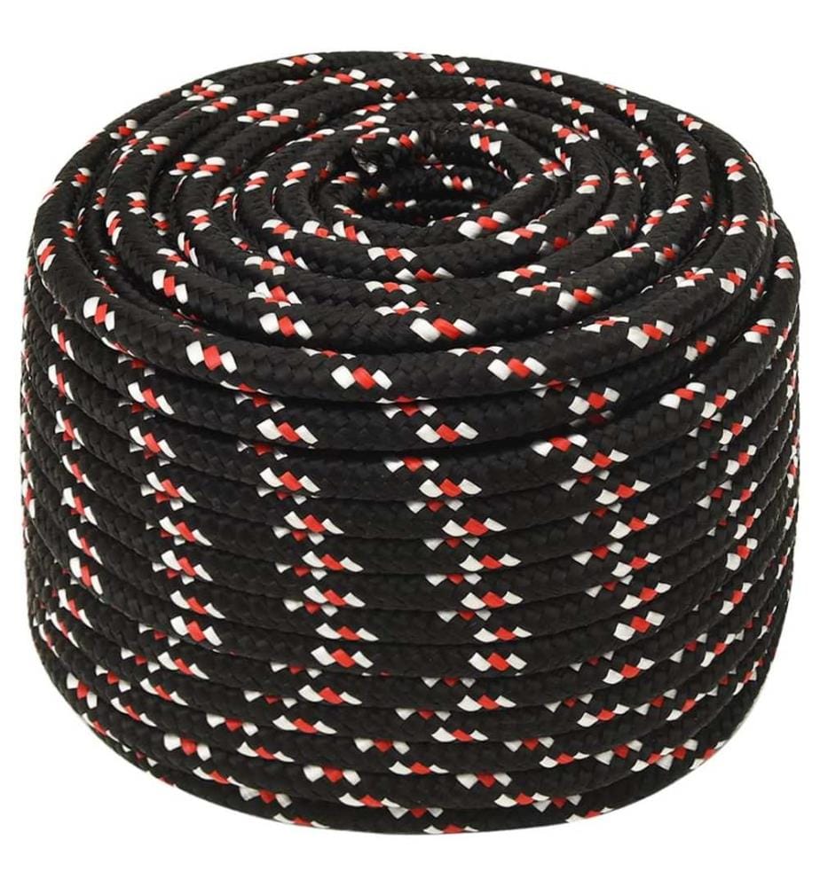 Bootsseil Schwarz 14 mm 100 m Polypropylen