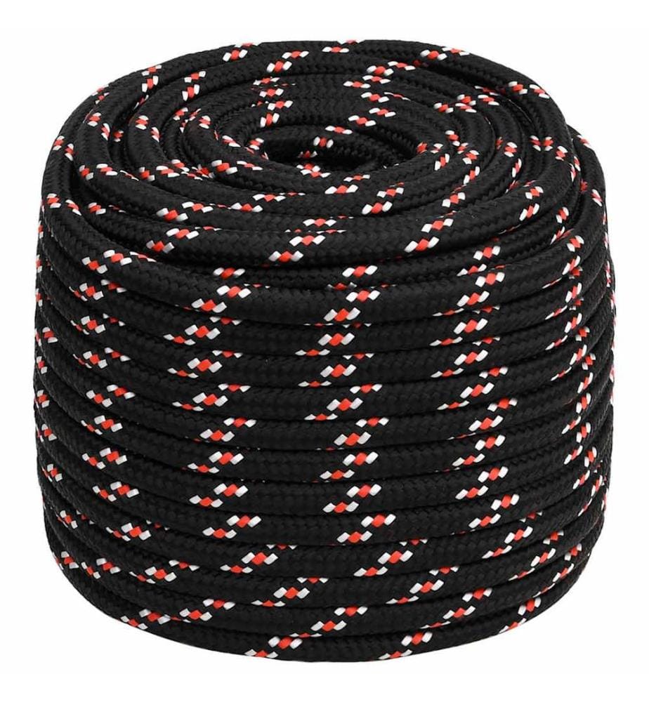 Bootsseil Schwarz 16 mm 100 m Polypropylen