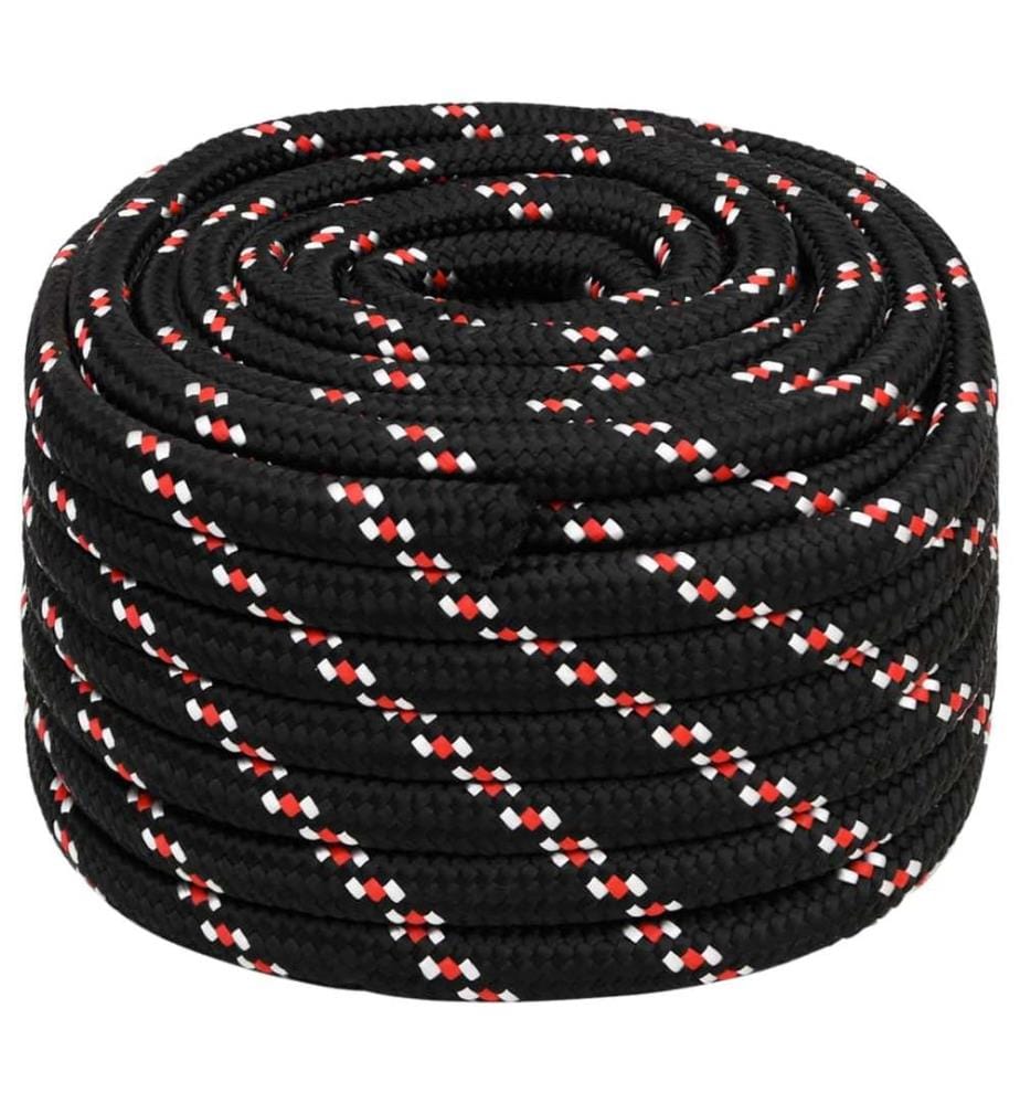 Bootsseil Schwarz 20 mm 25 m Polypropylen