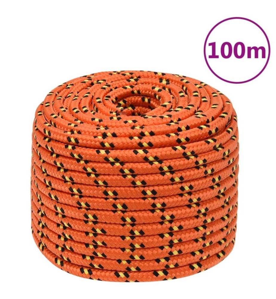 Bootsseil Orange 12 mm 100 m Polypropylen