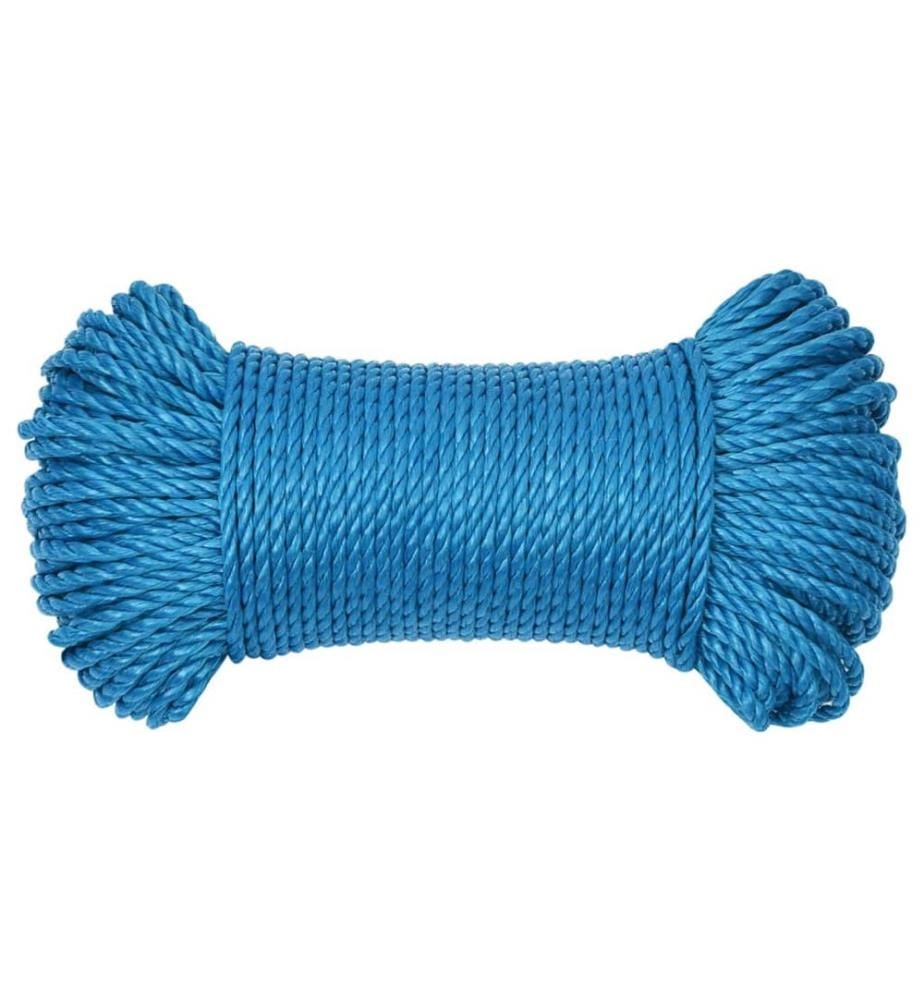 Arbeitsseil Blau 8 mm 50 m Polypropylen