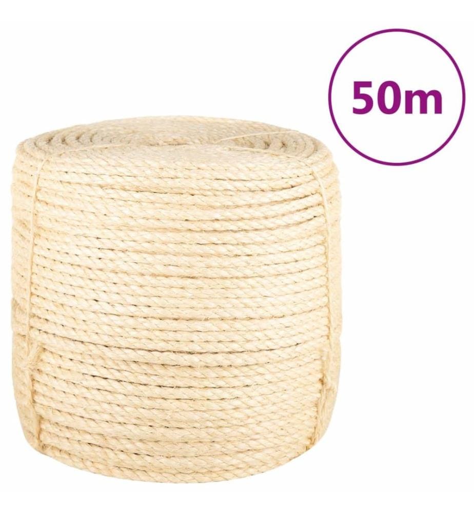 Corde 100 % sisal 8 mm 50 m