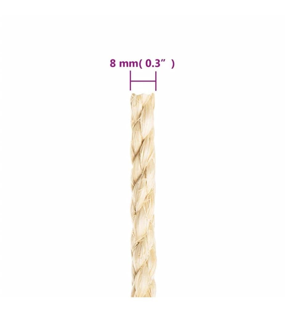Corde 100 % sisal 8 mm 50 m