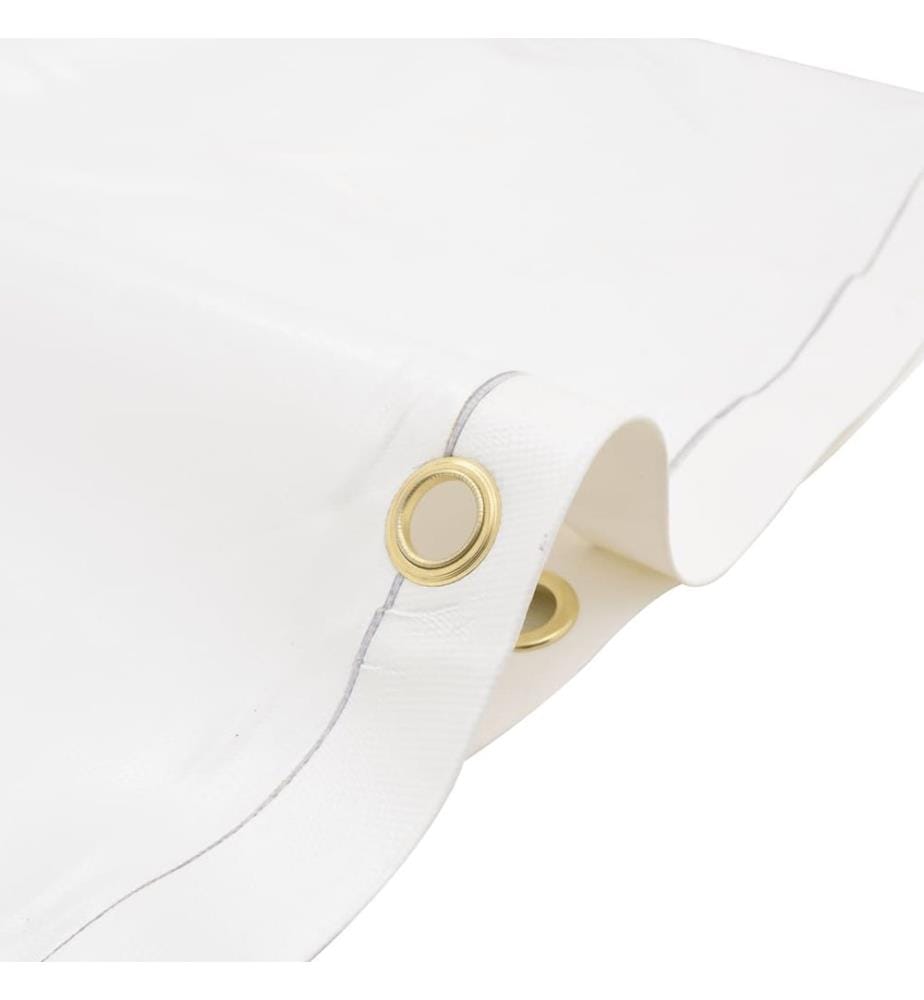 Bâche blanc 1x2,5 m 650 g/m²
