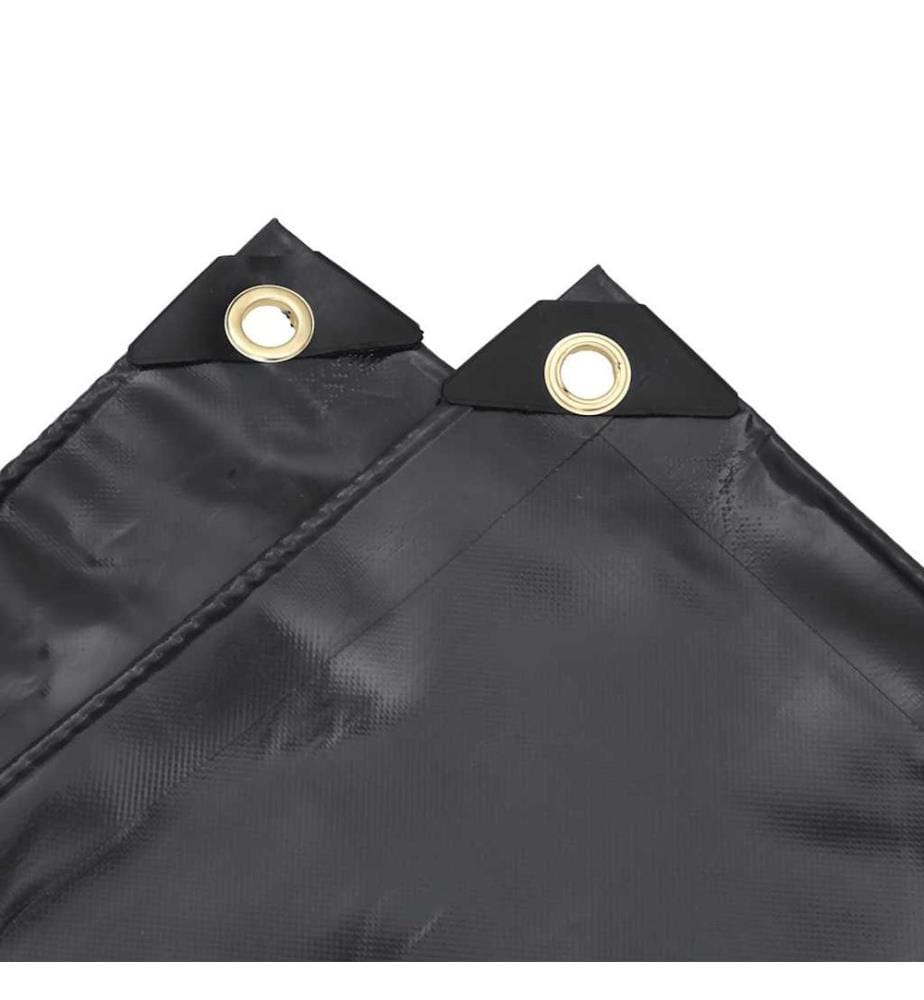 Bâche anthracite 2,5x4,5 m 650 g/m²