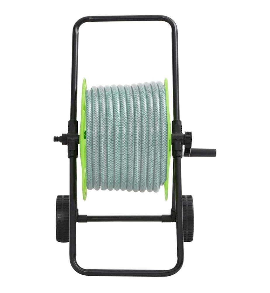 Schlauchwagen für 60 m 1/2" Schlauch Stahl Grün