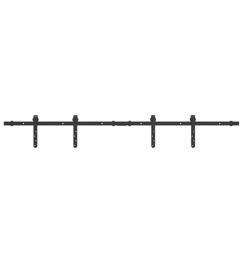 Schiebetürbeschlag Set für Schranktüren 152 cm Karbonstahl