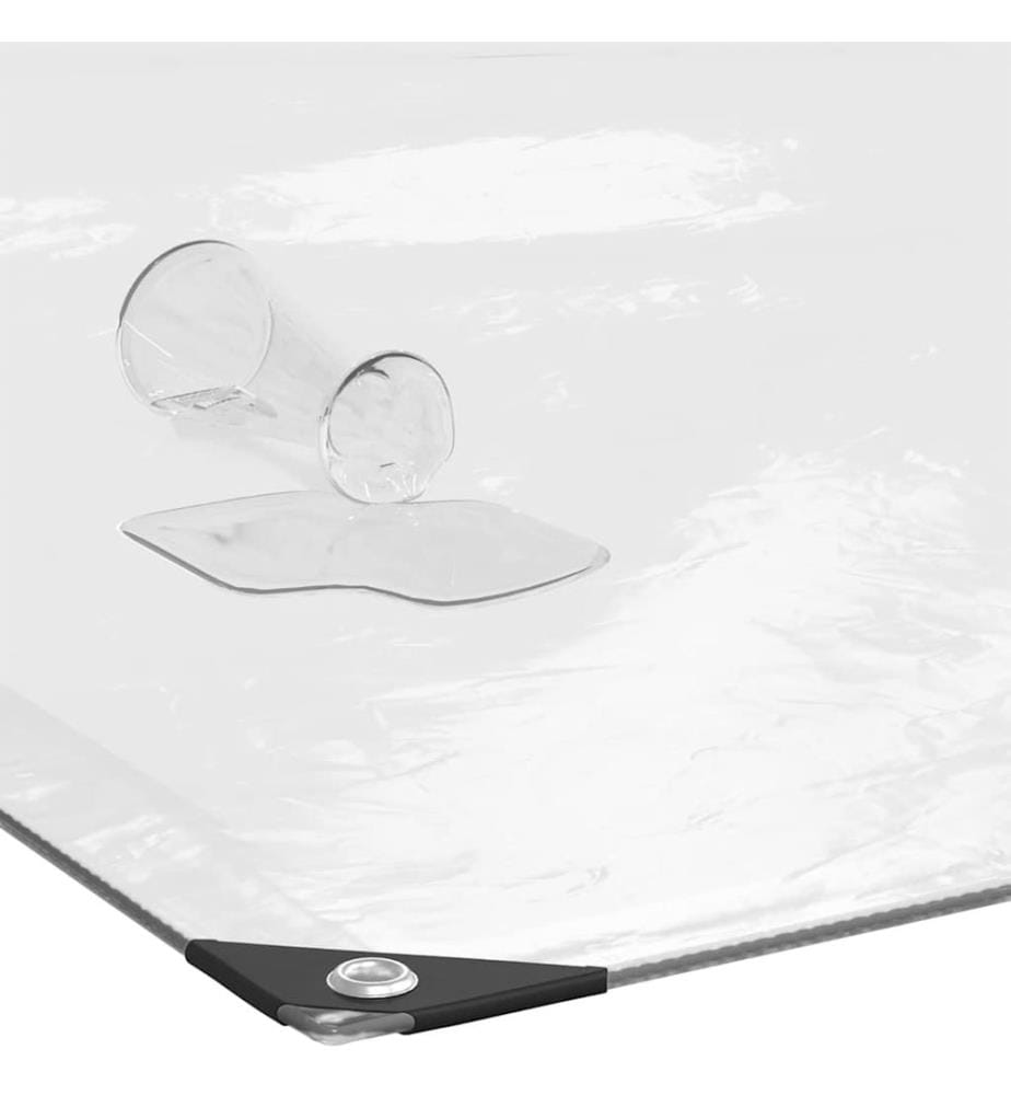 Bâche transparente avec oeillets 1x2 m polyéthylène