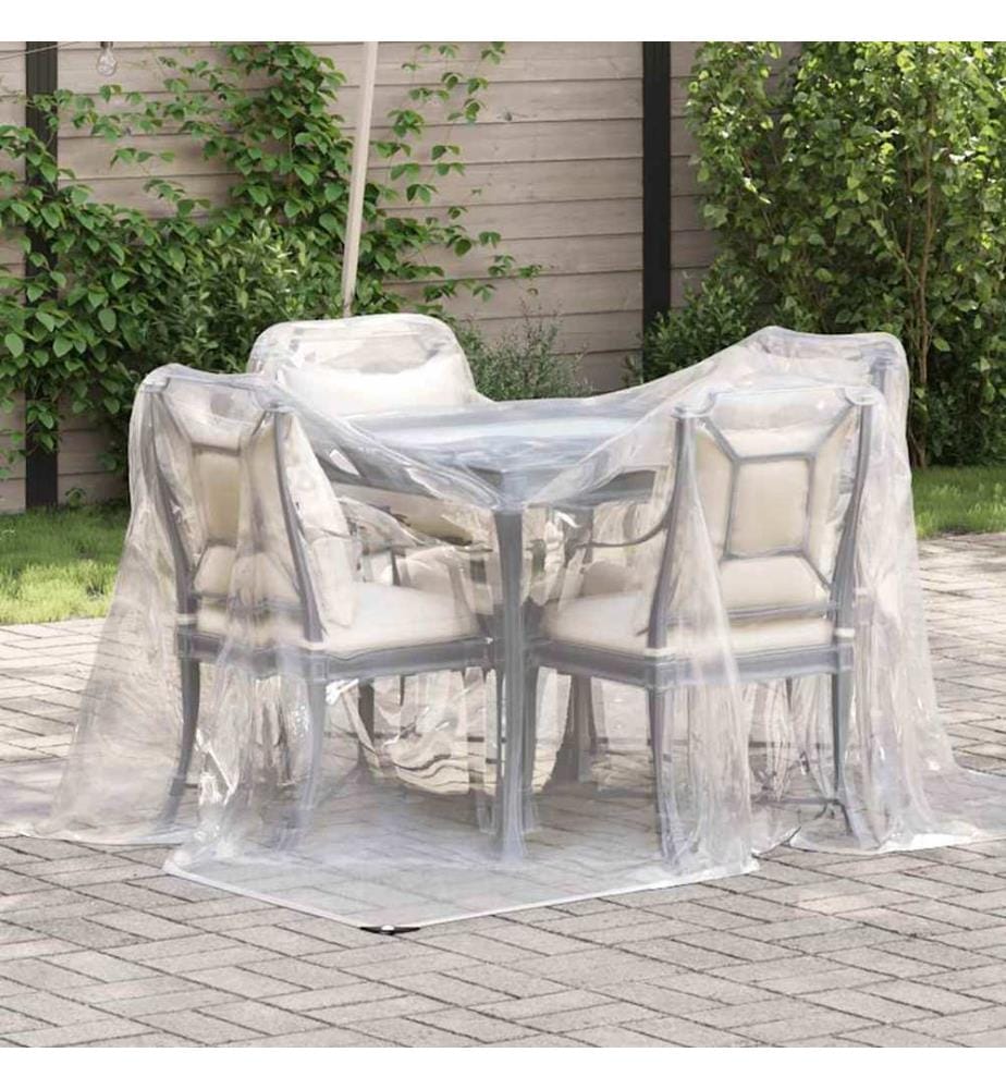 Bâche transparente avec oeillets 2 x 2 m en polyéthylène