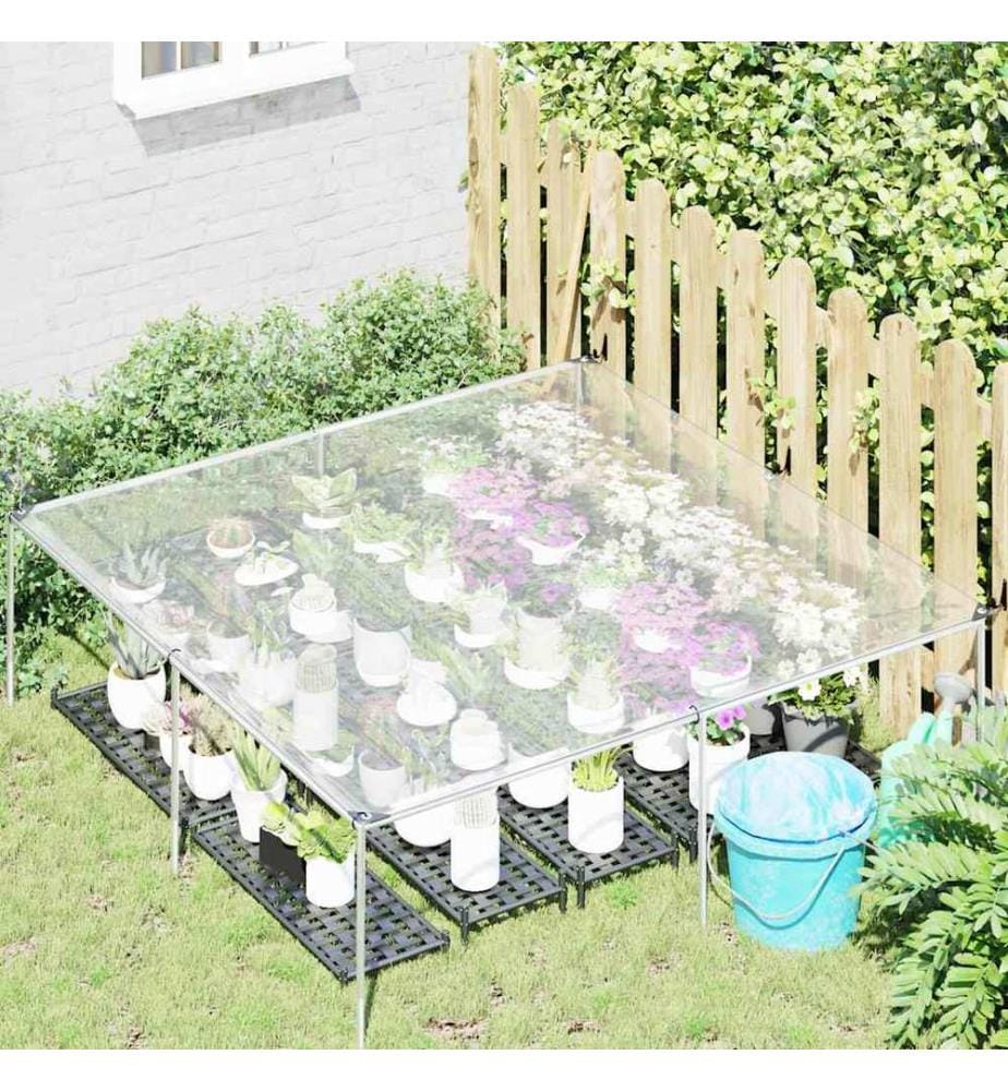 Bâche transparente avec oeillets 2 x 2 m en polyéthylène