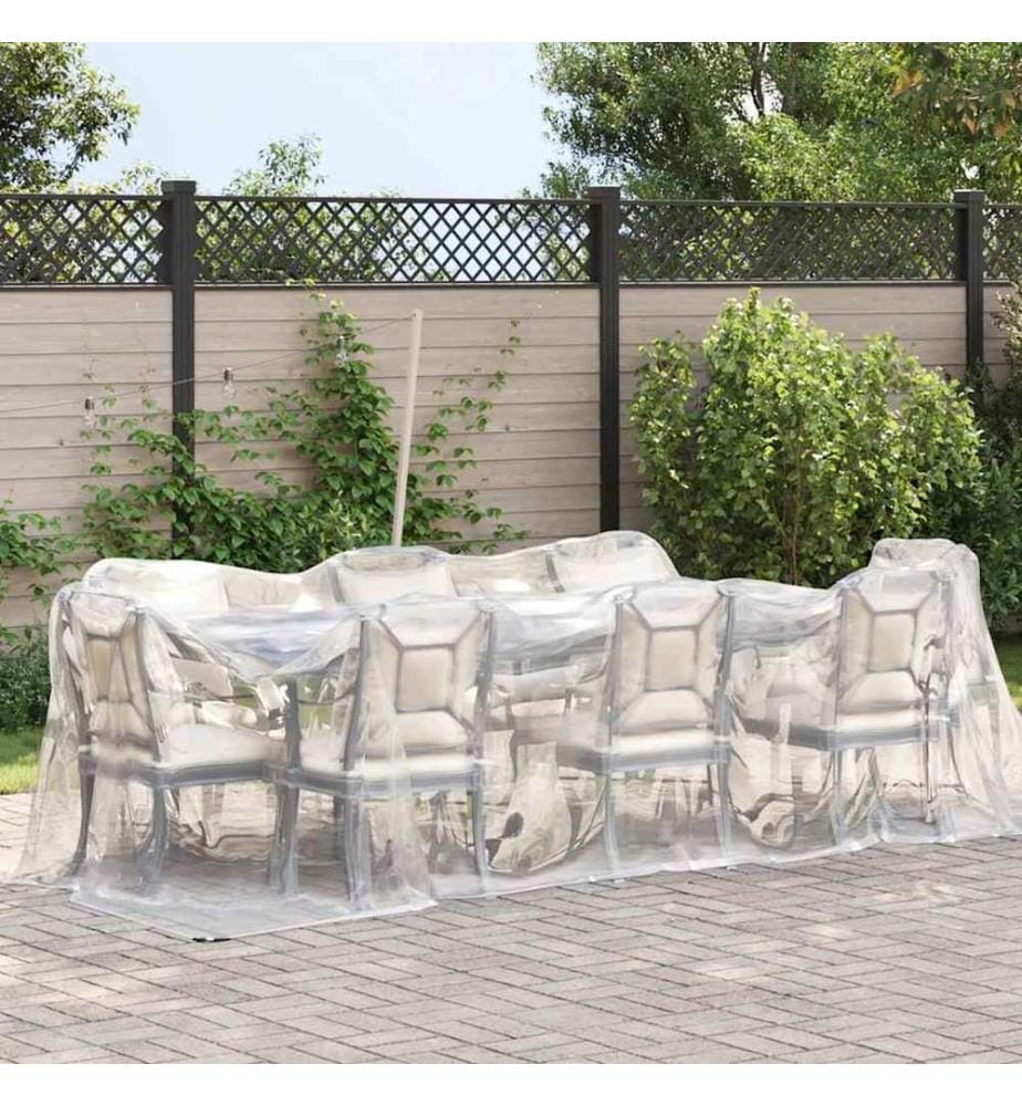 Bâche transparente avec oeillets 2x4 m polyéthylène