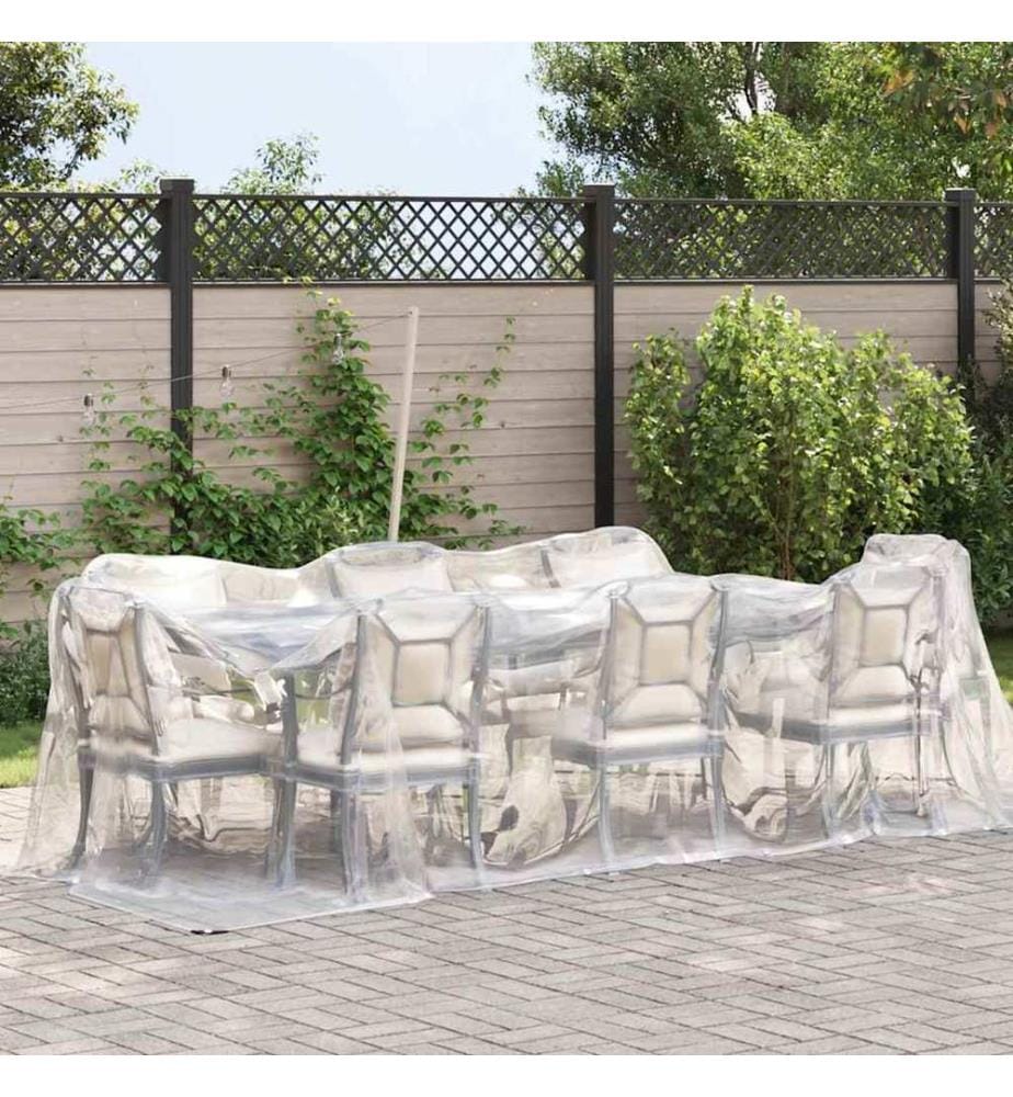 Bâche transparente avec oeillets 2x5 m polyéthylène