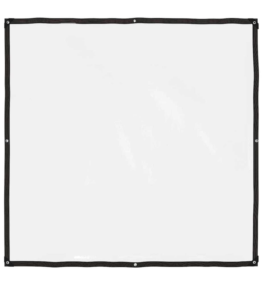 Bâche transparente avec oeillets 2 x 2 m en polyéthylène
