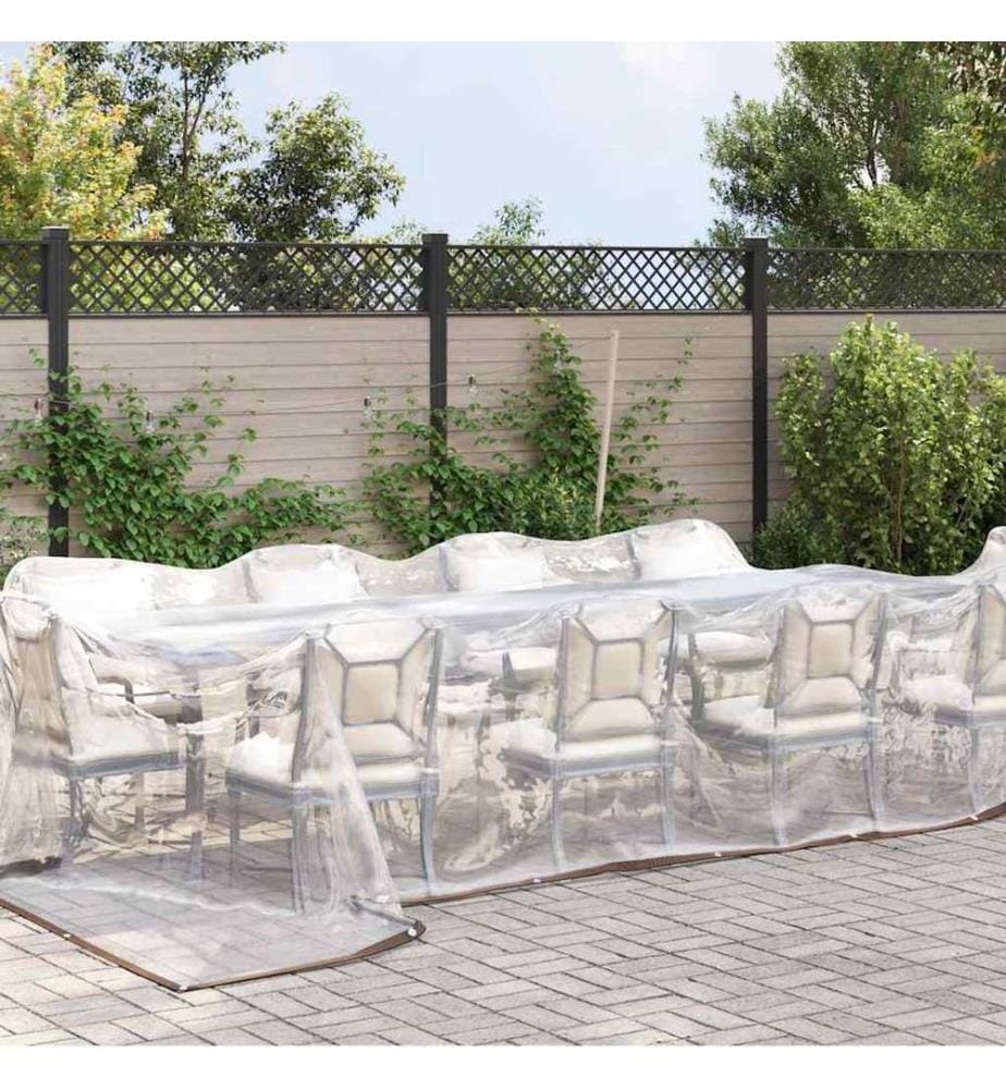Bâche transparente avec oeillets 4x6 m polyéthylène